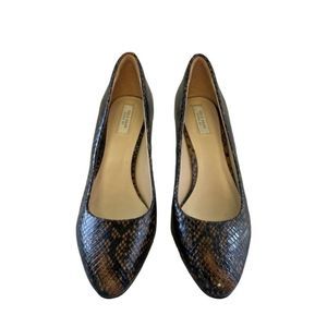 Cole Haan Grand OS Embossed Snake Brown Heels